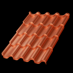 Металлочерепица МП Монтерроса-M (AGNETA-20-CopperCopper-0.5)