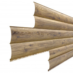Сайдинг МП Woodstock-28х330 (ECOSTEEL_T-12-Дуб-0.45)