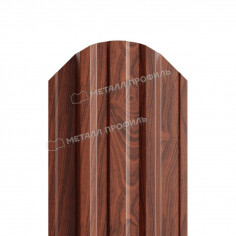 Штакетник металлический МП TRAPEZE-O 16,5х118 (ECOSTEEL-01-МореныйДуб-0.5)