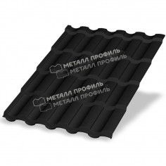 Металлочерепица МП Трамонтана-XL (VALORI-20-DarkGrey-0.5)