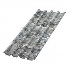Профилированный лист Н-60x845-A (ECOSTEEL-01-БелыйКамень-0,5)