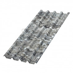 Профилированный лист Н-60x845-B (ECOSTEEL-01-БелыйКамень-0,5)
