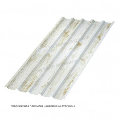 Профилированный лист МП-35х1035-B (ECOSTEEL_MA-01-Беленый Дуб-0,5)