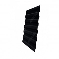 Профнастил C21R 0,45 PE-Double RAL 9005 черный