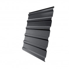 Профнастил C20R 0,45 PE-Double RAL 7024 мокрый асфальт