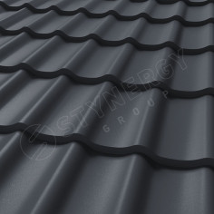 Металлочерепица СМ Классик CORUNDUM50® матовый RAL 7011 0.50
