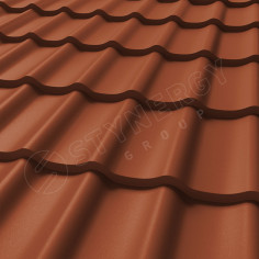 Металлочерепица СМ Классик CORUNDUM50® матовый RAL 8004 0.50